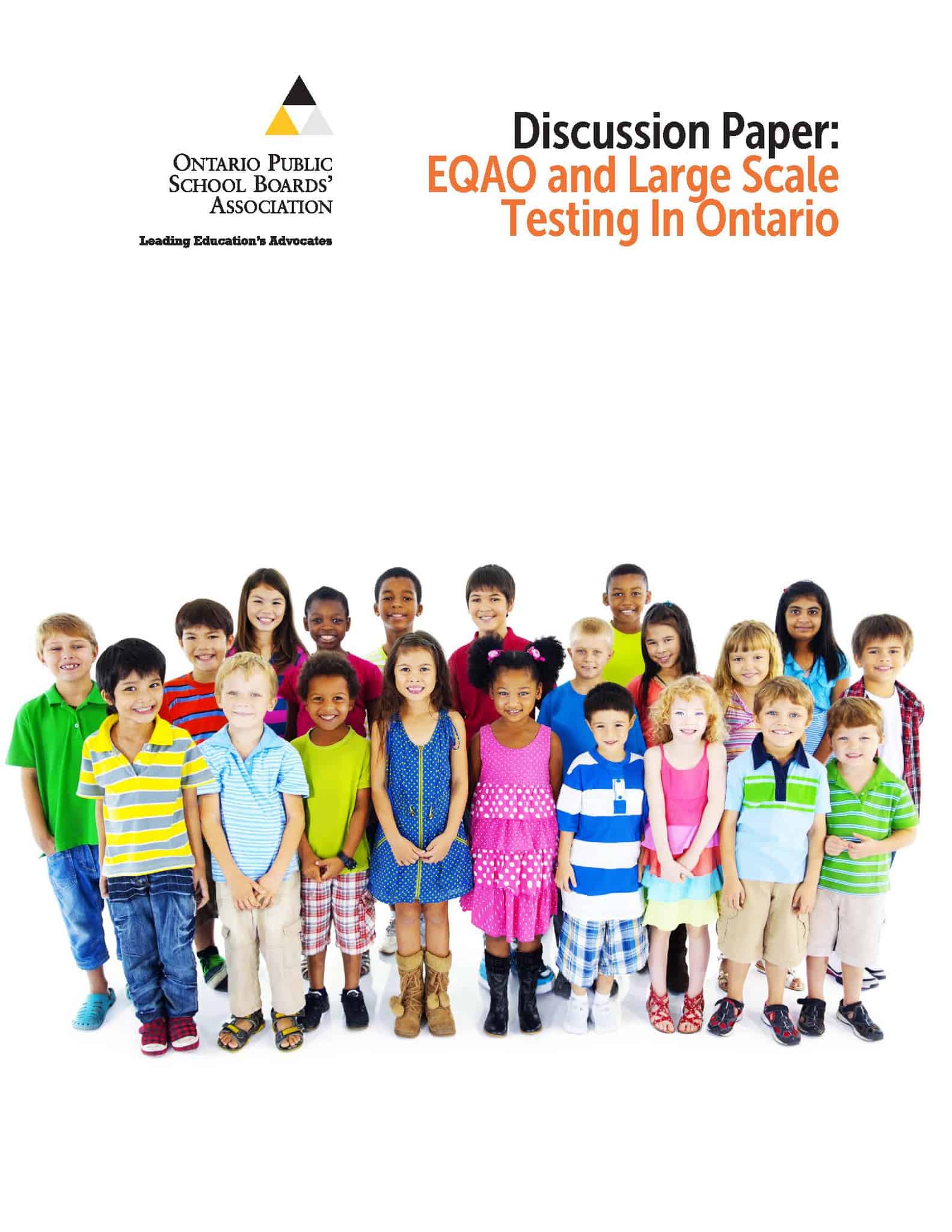 Cover of EQAO Discussion Paper