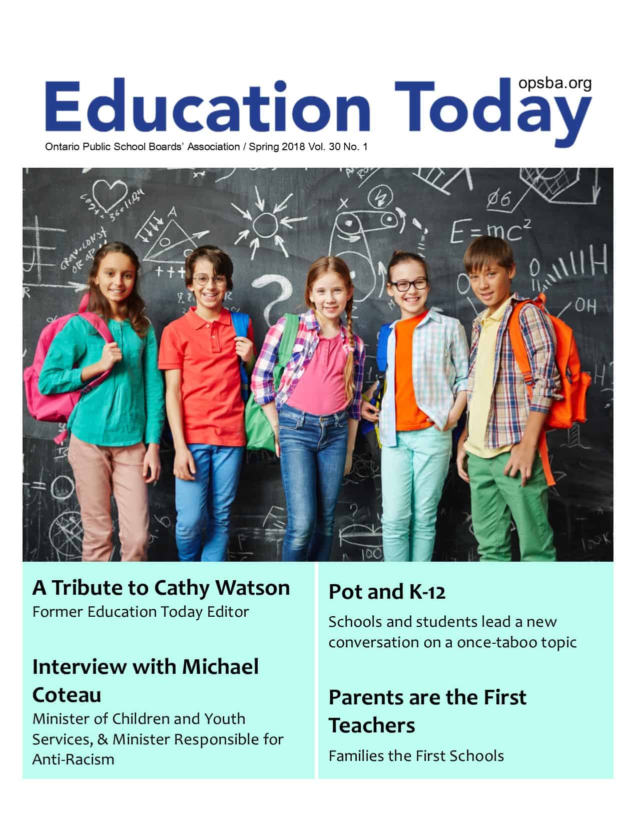 Education Today | Spring 2018 | Volume 30 Number 1