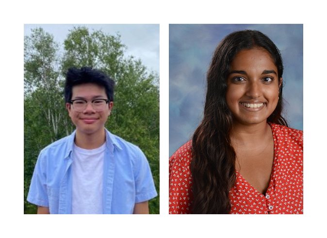 Vandy Widyalankara, Halton DSB Student Trustee, and Michael Yao, Student Trustee, Rainbow DSB